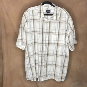 Harbor Bay Men's 2XL Short Sleeve Button Down Shirt - LIKE NEW CONDITION